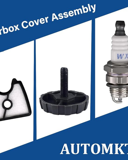 Airbox Cover Assembly Fits for Husqvarna 125B 125BX 125BVX Leaf Jonsered B2126 BV2126 Craftsman 358794810 358794811 RED MAX HB280 HB281 Blower Replaces 545112101 597797901 545109601 545109802 - LeafyLoom