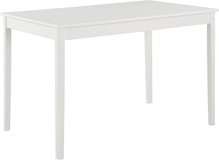 NicBex Small Kitchen Table Set for 4 Modern Dining Table Counter Height Dining Table Set 45" 5-Piece White Dining Set for Small Space, Apartment, Dinette, White - LeafyLoom