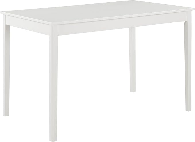 NicBex Small Kitchen Table Set for 4 Modern Dining Table Counter Height Dining Table Set 45" 5-Piece White Dining Set for Small Space, Apartment, Dinette, White - LeafyLoom