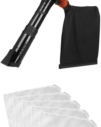BLACK+DECKER 3-in-1 Electric Leaf Blower with Leaf Blower Vacuum Bags, Disposable (BV6600 & BV-008) - LeafyLoom