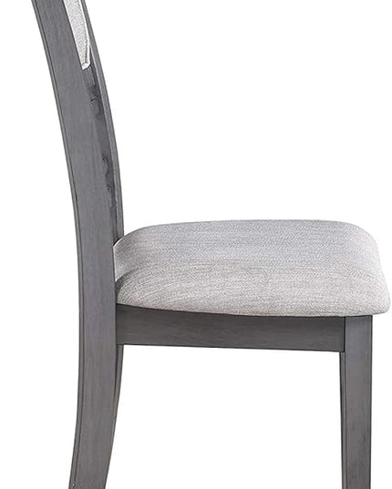 New Classic Furniture Gia Dining Chairs, Set of 2, Gray - LeafyLoom
