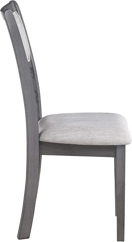 New Classic Furniture Gia Dining Chairs, Set of 2, Gray - LeafyLoom