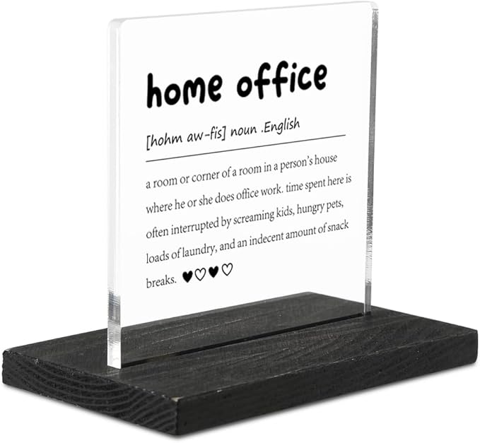 Home Office Definition, Home Office Gifts, Home Office Decor, Desk Coworker Gifts for Women Men Office Work Bestie Gifts for Women YTZ79 - LeafyLoom