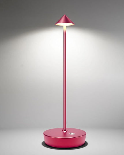 Cordless Table Lamps Rechargeable, 6000mAh Battery Operated LED Desk Lamp Outdoor Waterproof Portable Touch Dimmable Table Light for Patio Restaurant Dining Home Red - LeafyLoom