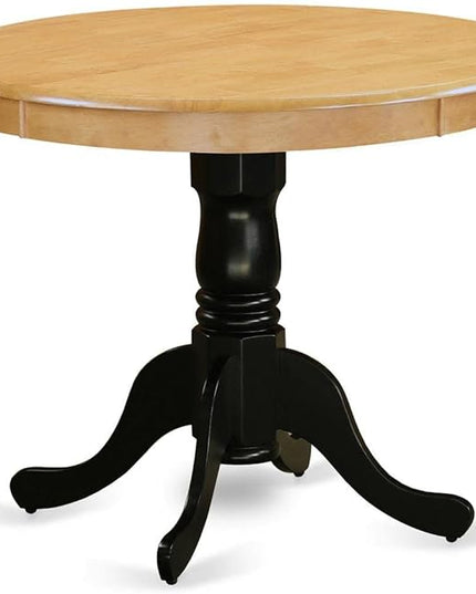 East West Furniture Kitchen Table, 36x36 Inch, ANT-OBK-TP - LeafyLoom