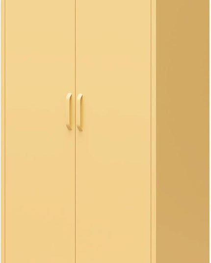 Mr. Kate Annie Tall Metal 2 Door Cabinet, Sunny Yellow - LeafyLoom