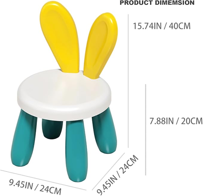 Small Plastic Chairs for Toddlers 2-3, Durable and Lightweight Kids Chairs, 10.5" Lx10.5 Wx16.9 H, Indoor or Outdoor Use for Boys & Girls 2-3 - LeafyLoom