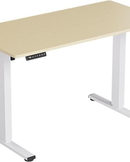 Motorized Standing Desks, Electric Stand Up Desk with Ultra Stable Construction and Cable Management,adjustable Height Desk with Memory Preset Design for Home Office Use 48x24 in Maple - LeafyLoom
