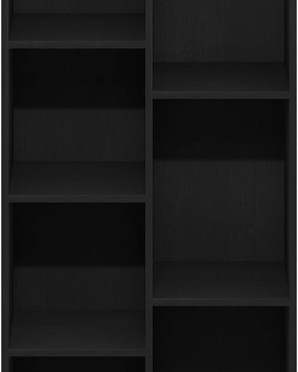 Furinno Luder 7-Cube Reversible Open Shelf, Blackwood - LeafyLoom