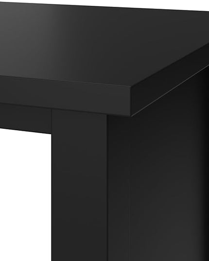Bush Furniture Broadview 6 Cube Organizer in Classic Black | Storage for Home Office Workspace - LeafyLoom
