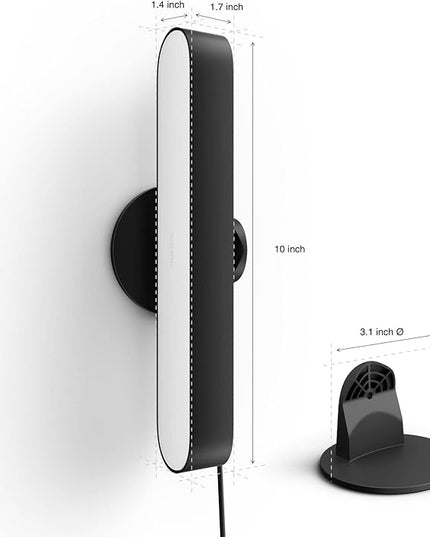 Philips Hue Smart Play Light Bar Extension, Black - White & Color Ambiance LED Color-Changing Light - 1 Pack - Requires Hue Bridge and Hue Play Light Bar Base Kit - Control with App or Voice Assistant PhilipsHue