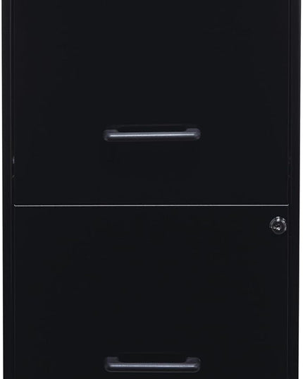 Lorell 14341 18 Deep 2-Drawer File Cabinet, Black - LeafyLoom