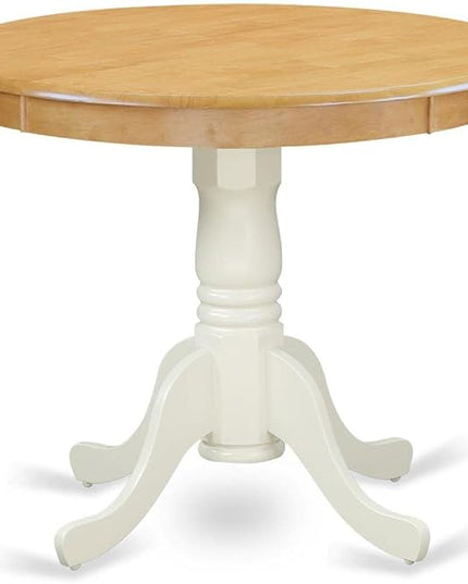 East West Furniture Kitchen Table, 36x36 Inch, ANT-OLW-TP - LeafyLoom