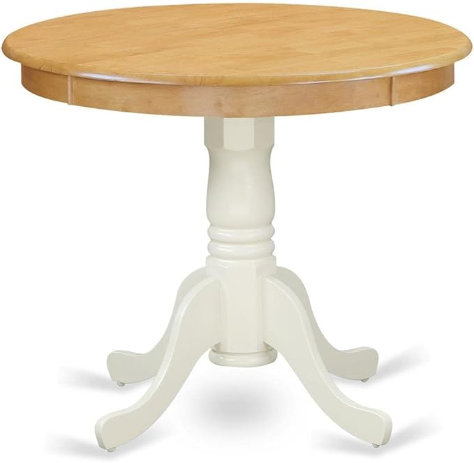 East West Furniture Kitchen Table, 36x36 Inch, ANT-OLW-TP - LeafyLoom