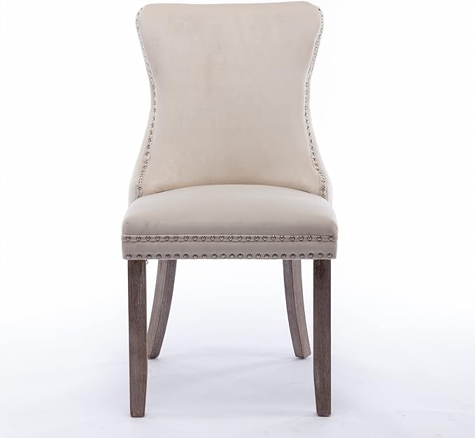 NicBex Haerin-SD-00116-LWJ Dining Chairs, 27.4"x20.4"x37.4", Beige - LeafyLoom