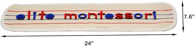 Elite Montessori Materials Accessories Edged Rug with Lines Lower and Capital Case SMALL Movable Alphabets One Row Working Rug - LeafyLoom