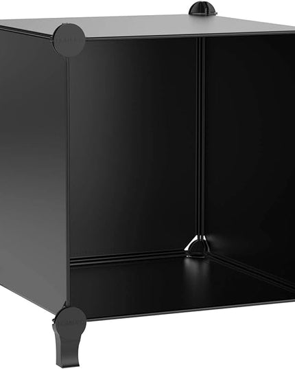 HOMIDEC 20-Cube Black Cube Storage Organizer, Modular Storage Shelf with Hammer, Cube Storage Bin Cabinet Closet Bookshelf for Living Room, Bedroom, Office, Each Cube Size 11.8 x 11.8 inch - LeafyLoom