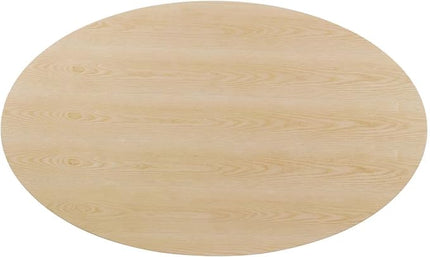 Modway Lippa Dining Table, 78", White Natural - LeafyLoom