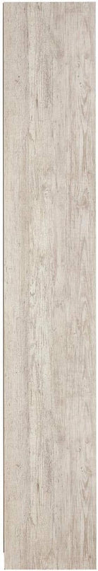 Signature Design by Ashley Willowton Coastal Entertainment Center Pier Bookcase with 3 Adjustable Shelves, Whitewash - LeafyLoom