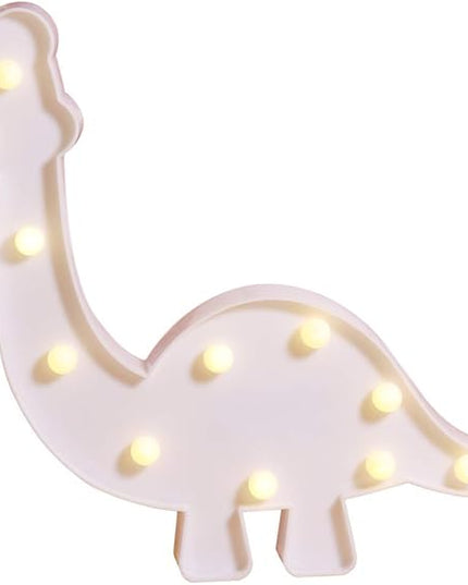 Dinosaur Decorations, Childen Kids Bedroom Decorative Table Lamps Battery Operated Marquee Animal Sign Dinosaur Wall Decoration, Gift for Dinosaur Lovers - LeafyLoom