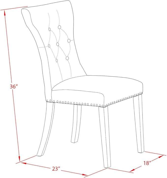 East West Furniture ANGA3-LWH-35 3 Piece Room Furniture Set Contains a Round Dining Table with Pedestal and 2 Doeskin Fabric Upholstered Chairs, Linen White - LeafyLoom