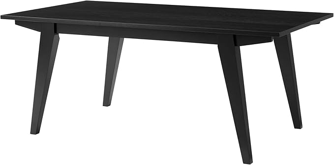 Walker Edison Sibu Japandi Minimalist Coffee Table, 43 Inch, Black - LeafyLoom