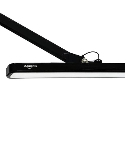 LED Architect Desk Lamp, 2500 Lumens, Dimmable, Metal Swing Arm, 5 Color Temperatures, 30W, Ideal for Task Work, Drafting, Reading, Clamp-on Office Table Lamp with 324 Bright LEDs(Black) - LeafyLoom