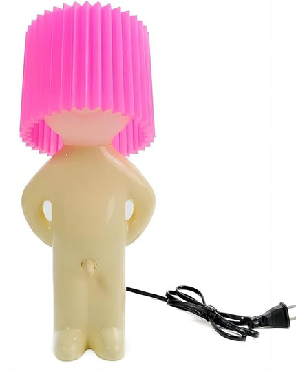 Little Naughty boy Desk lamp,A Little Shy Desk lamp, Bedside Night Light,Naughty boy Mr.P a Little Shy Man Creative lamp,Home Decoration Beautiful Gift (Rose red) - LeafyLoom