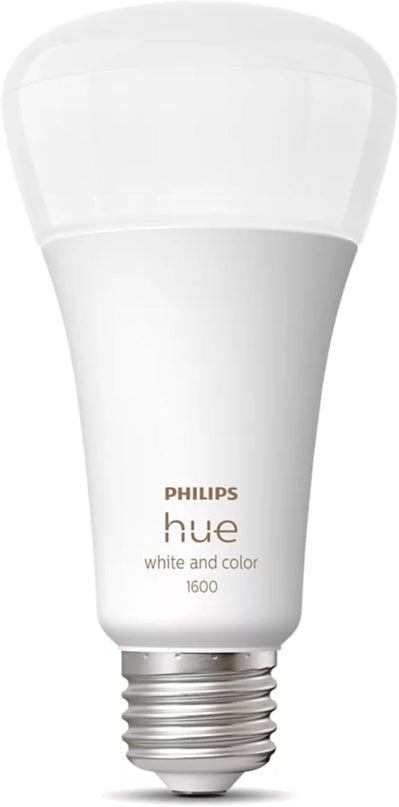 Philips Hue Smart 100W A21 LED Bulb - White and Color Ambiance Color-Changing Light - 4 Pack - 1600LM - E26 - Indoor - Control with Hue App - Works with Alexa, Google Assistant and Apple Homekit. PhilipsHue