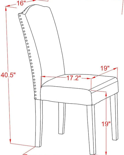 East West Furniture SHEN3-BLK-20 3 Piece Room Set Contains a Round Kitchen Dining Table with Pedestal and 2 Dark Gotham Linen Fabric Upholstered Chairs, 42x42 Inch - LeafyLoom
