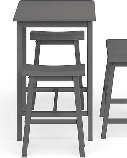 Safavieh Home Collection Haley 4Pc Pub Set, Grey - LeafyLoom
