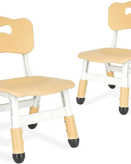kids chair adjustable height Children chairs suitable for Children age 2-8 with foot covers for home classroom kindergarten and children's venues two-pack - LeafyLoom