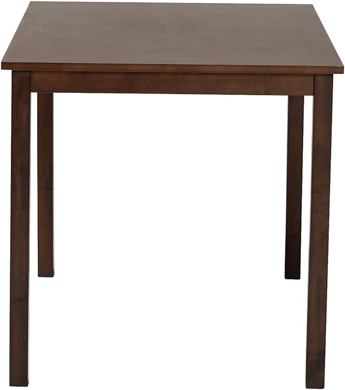 Baxton Studio Andrew Dining Table, 47.75" W x 30" D X 29.5" H, Dark Brown - LeafyLoom