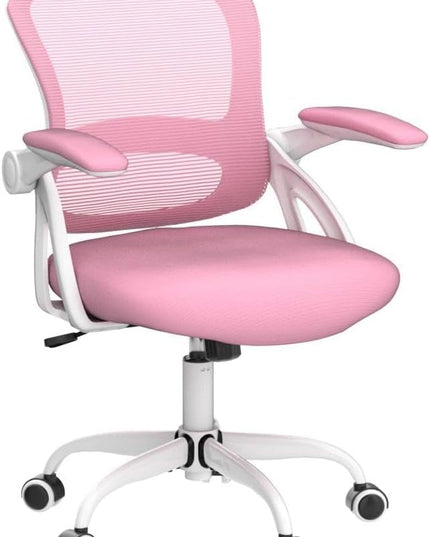 KERDOM Office Chair, Ergonomic Desk Chair, Mesh Computer Chair Height Adjustable, Comfy Swivel Task Chair with Wheels and Flip-up Arms - LeafyLoom