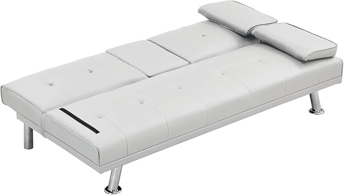 NicBex Rose-SF-00545-DX Sofas, 67" W x 31" D x 33" H, White - LeafyLoom