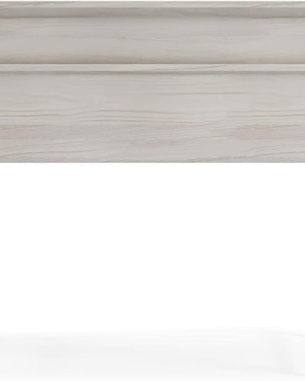 Signature Design by Ashley Bayflynn 36" Modern Home Office Desk With Hutch, White & Black - LeafyLoom