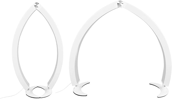 Jectse Half Moon Desk Lamp, 28 Inch Nail Desk Lamp LED Half Moon Light Nail Light with 10 Brightness and 7 Colors, Dimmable Half Moon Lamp for Nails Lash Extension Tattoo (US Plug) - LeafyLoom