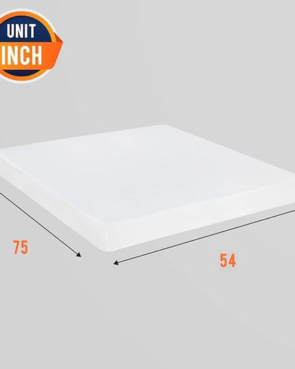 6/8/10/12 inch Gel Memory Foam Mattress for Cool Sleep & Pressure Relief, Medium Firm Mattresses CertiPUR-US Certified/Bed-in-a-Box/Pressure Relieving (8 in, Full) - LeafyLoom
