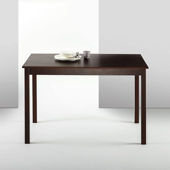 ZINUS Juliet Espresso Wood Dining Table, Table Only, 45 in x 28 in x 29 in - LeafyLoom