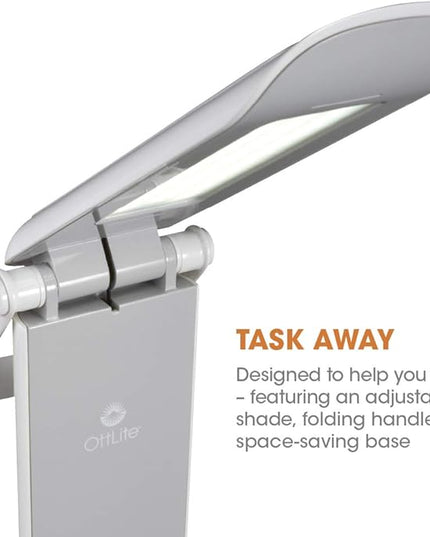 OttLite Dimmable LED Task Lamp - Portable, Adjustable, Desk Light, Great Gift - LeafyLoom