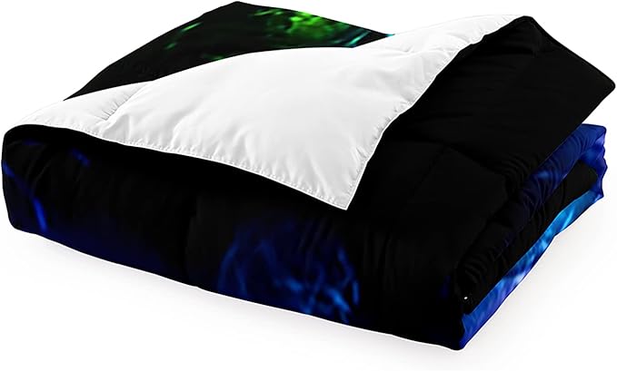 Gamer Comforter Sets for Boys, Twin Gaming Bedding Sets for Boys, Black Video Game Gamepad Twin Bed Sets for Boys Kids Bedroom Home Decor, 1 Comforter and 1 Pillowcase - LeafyLoom