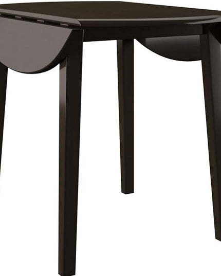 Signature Design by Ashley Hammis Round Dining Room Drop Leaf Table, Dark Brown - LeafyLoom