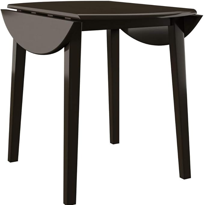 Signature Design by Ashley Hammis Round Dining Room Drop Leaf Table, Dark Brown - LeafyLoom