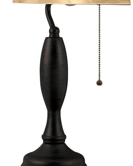 Catalina Lighting Traditional Desk Lamp, Classic Bronze, Smart Home Capable for Home Office, Dorm, Apartment, Corded with Adjustable Lighting - LeafyLoom