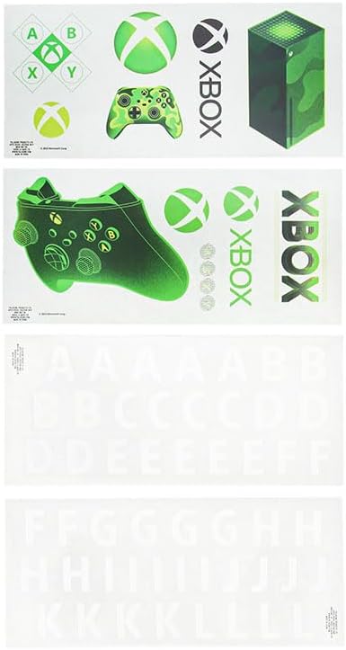 Paladone Xbox Officially Licensed Light Up Gaming Room Sign, Customizable with Stickers, LED Hanging Decor for Wall or Door, Gift for PlayStation Gamers, Green Accent Light with Custom Name - LeafyLoom