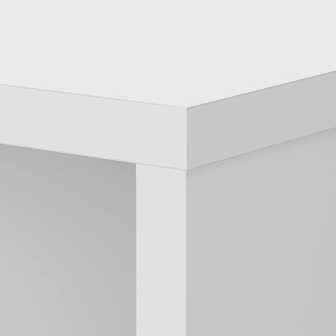 Bush Business Furniture Echo Desk Return/Bridge, Pure White - LeafyLoom