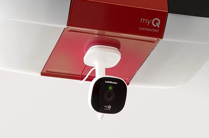 LiftMaster myQ Smart Garage HD Camera - WiFi Enabled - myQ Smartphone Controlled - Two Way Audio - Works with Key by Amazon in-Garage Delivery - Model MYQ-SGC1WLM, White FAS