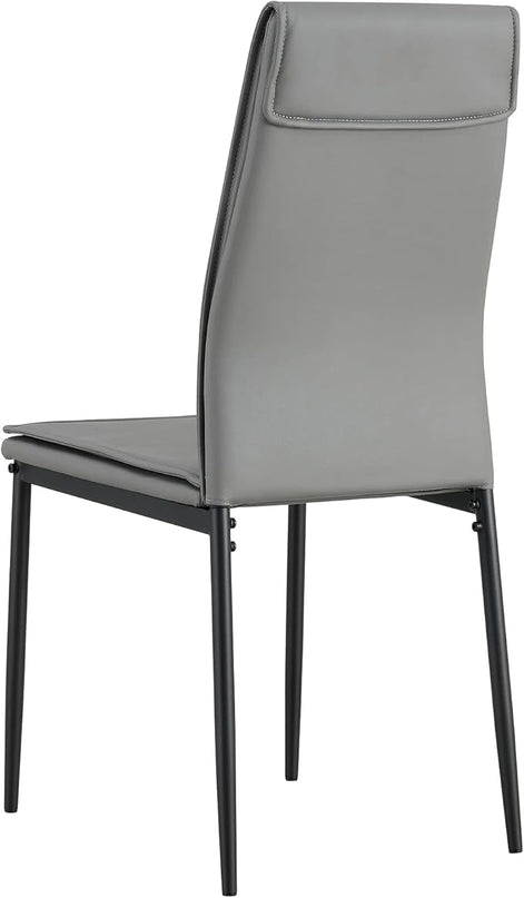 NicBex Haerin-SD-00289-LWJ Dining Chairs, 17.1"x14.6"x37.7", Grey - LeafyLoom