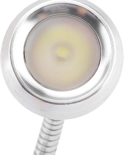 Desk Lamp, LED Mini USB Lamp, Nonradiative No Flicker Home for Desk(Silver, White light) - LeafyLoom
