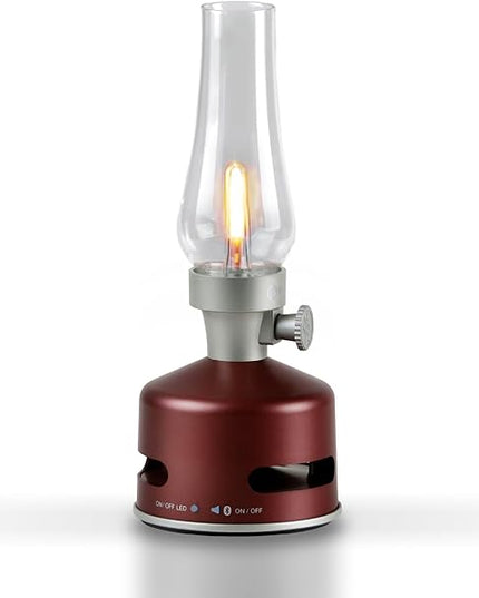 MoriMori Design lamp with Loudspeaker (Raspberry red) - LeafyLoom